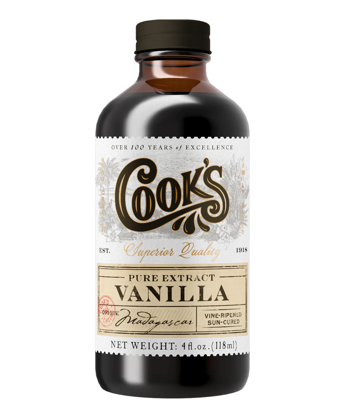 PURE MADAGASCAR VANILLA EXTRACT, COOK'S